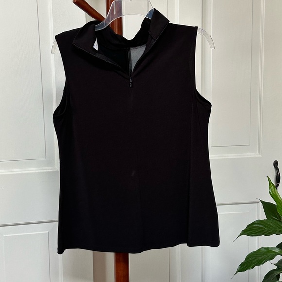 Calvin Klein mixed media sleeveless Top - Picture 2 of 6